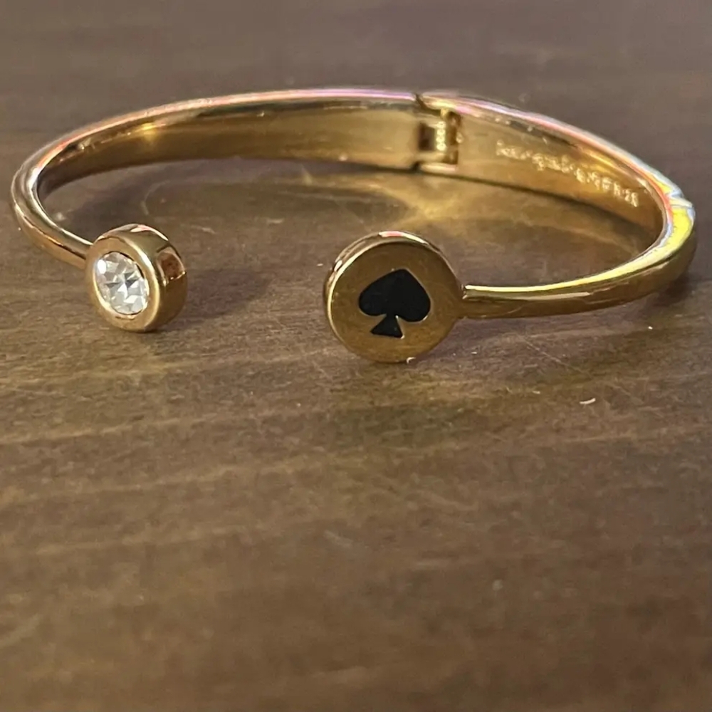 Kate Spade Spot The Spade Hinged Cuff Bracelet